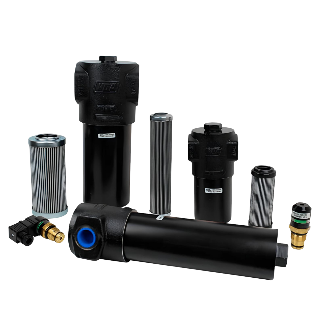 filtros hidraulicos fundo branco